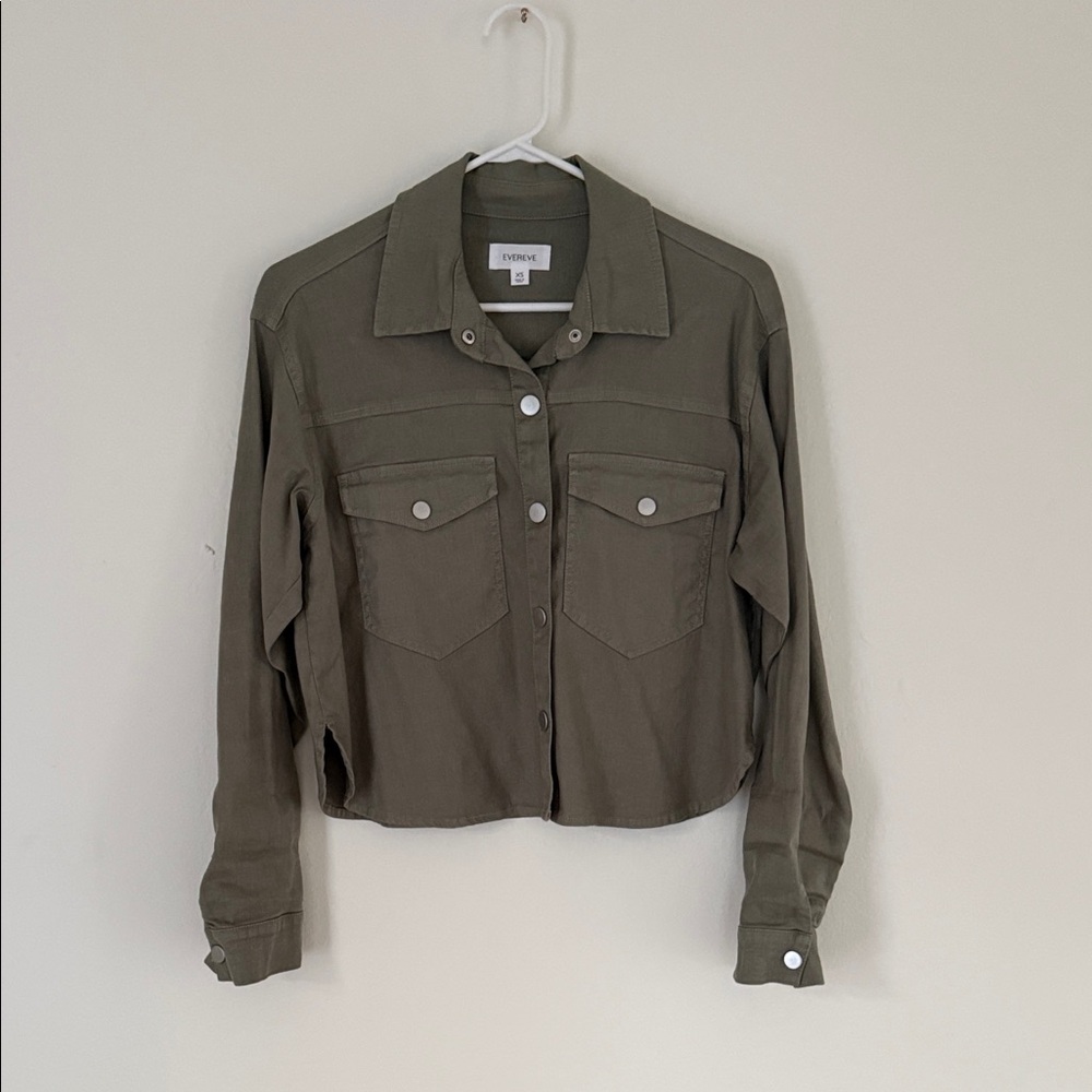 Evereve Olive Green Utility Jacket
